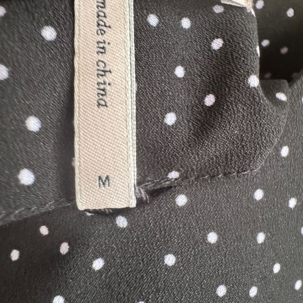 BCBG GENERATION Polka Dot Spaghetti Strap Top MEDIUM NWOT - Picture 4 of 6